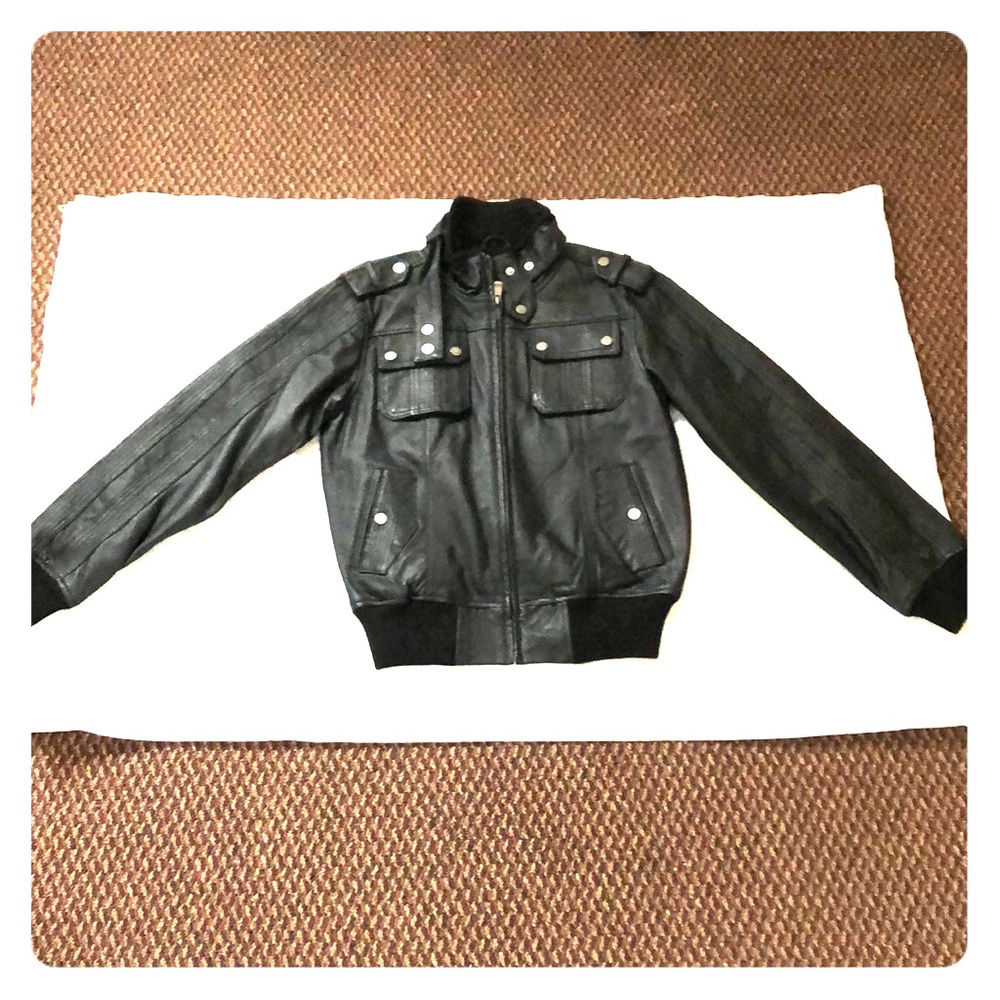 Perforated Leather Jacket